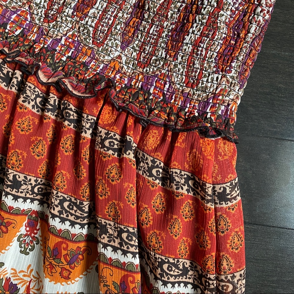 Le Chateau Multicolor Paisley Maxi Dress - Picture 6 of 10